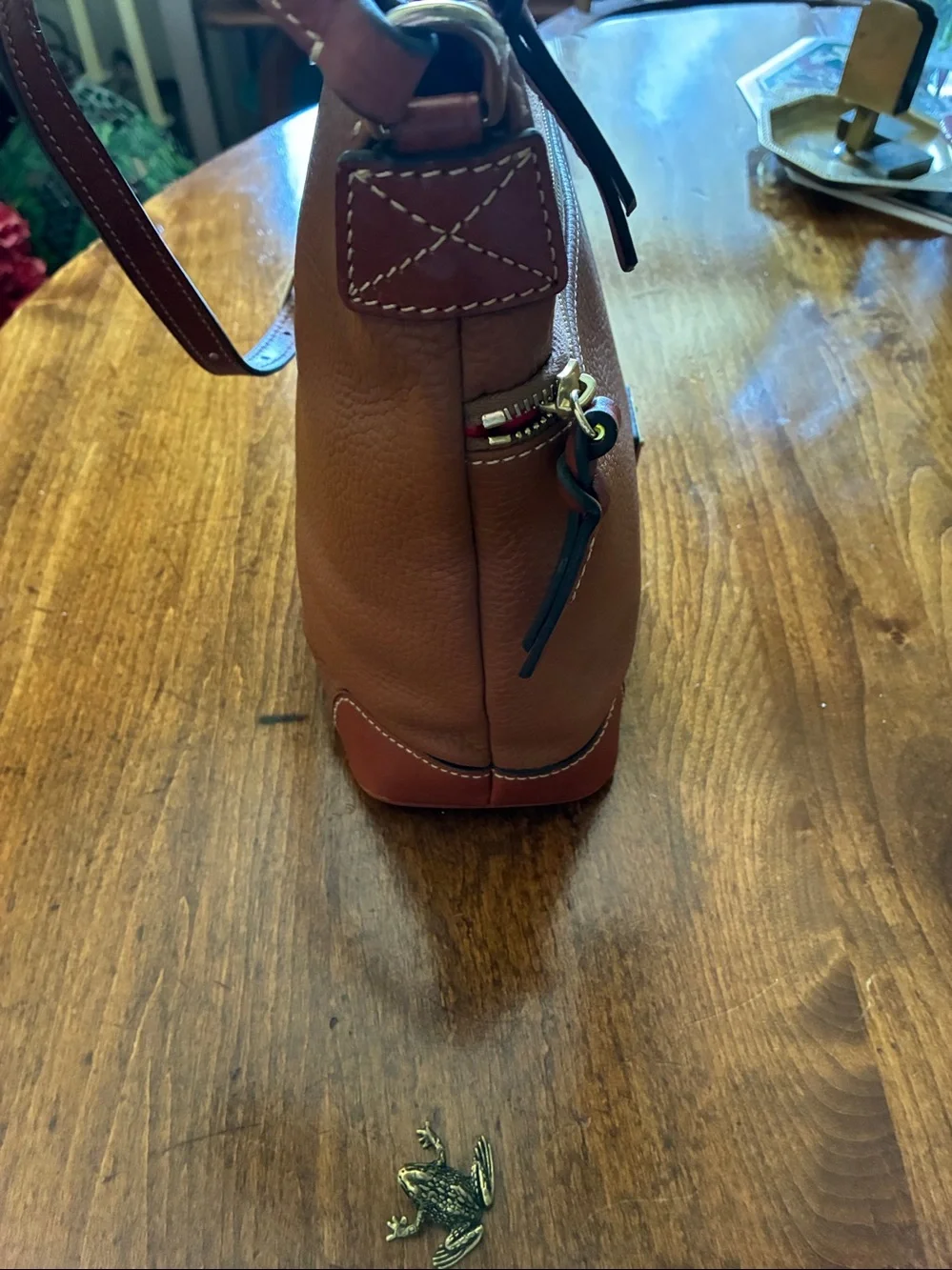 Dooney & Bourke Bag Caramel Italian Pebbled Leather